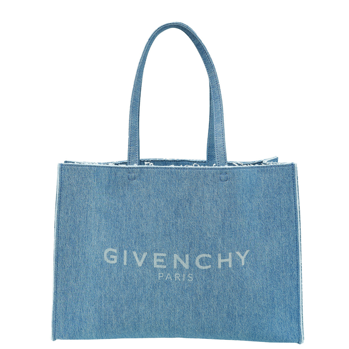 Givenchy Blue Denim G Tote Shopping Large Bag