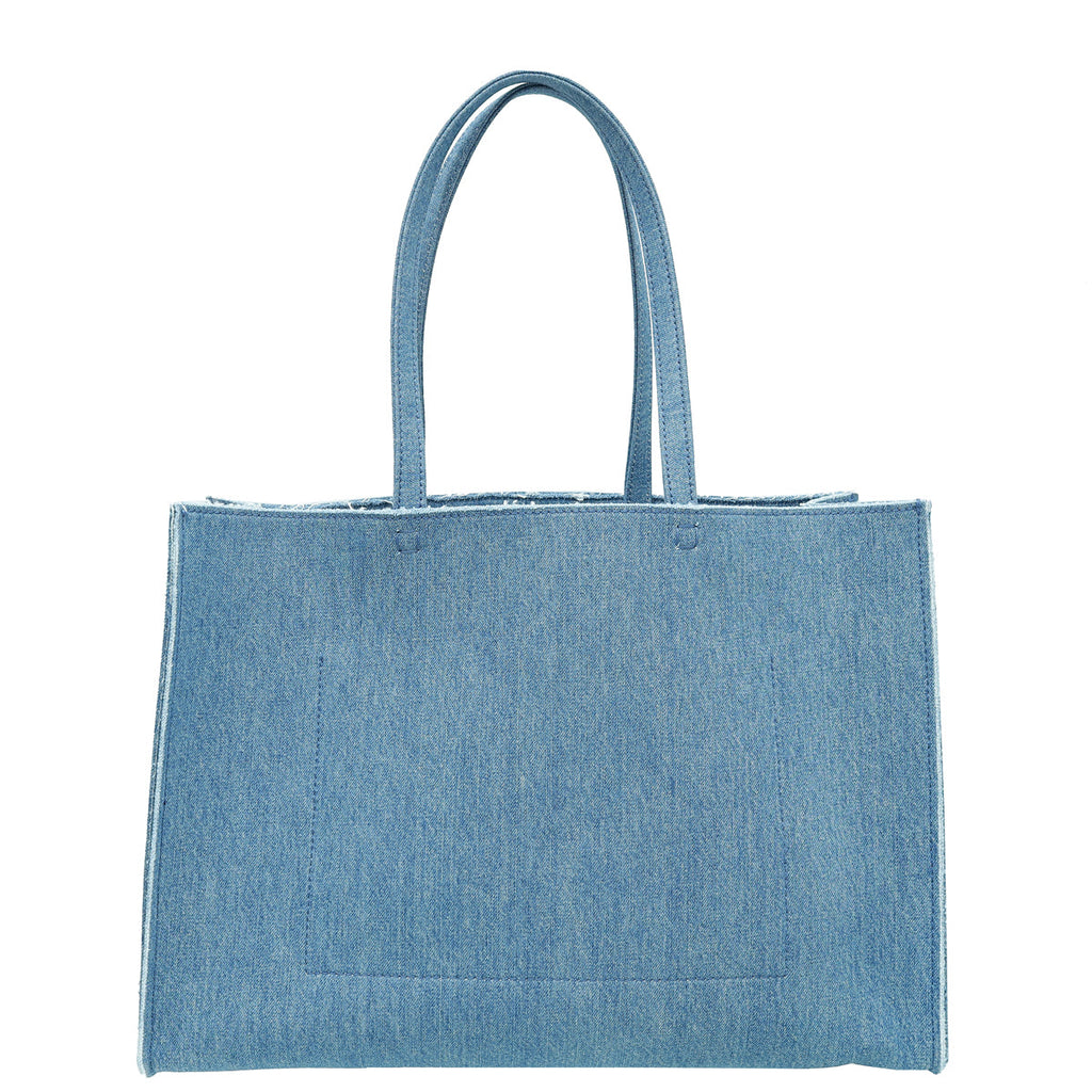 Givenchy Blue Denim G Tote Shopping Large Bag