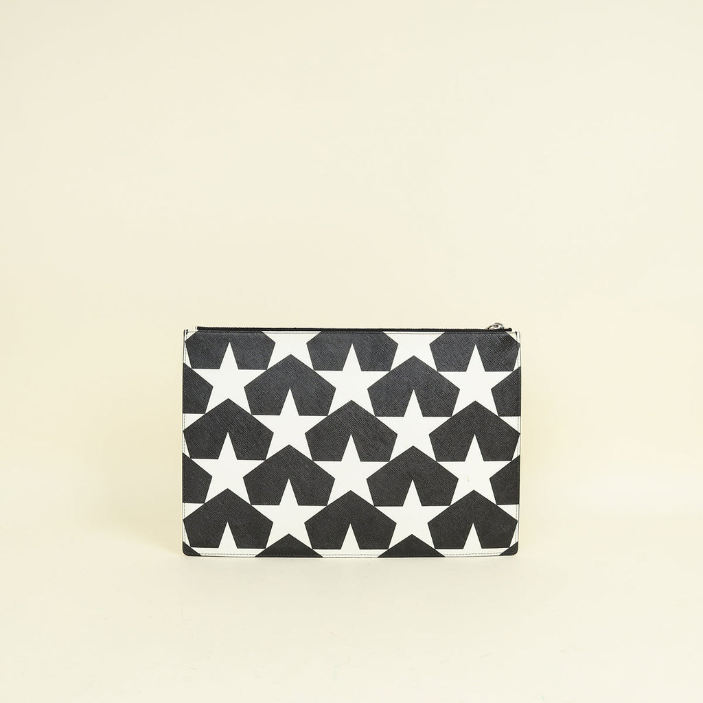 Givenchy Bicolor Iconic Print Star Pouch