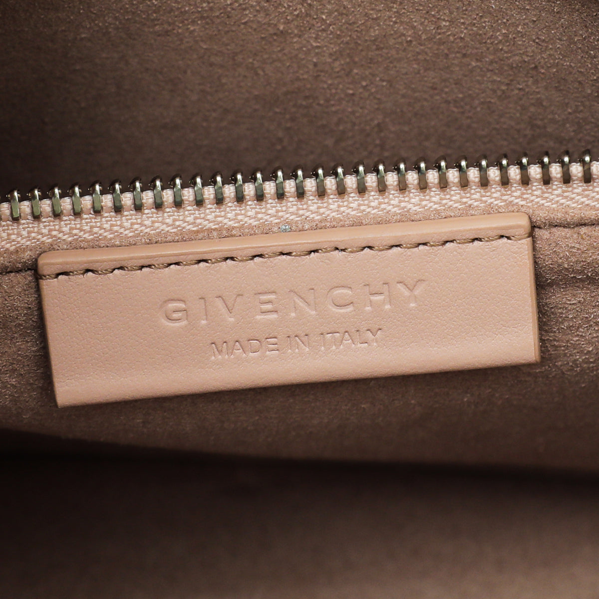 Givenchy Baby Pink Logo Embossed Flap Crossbody Bag