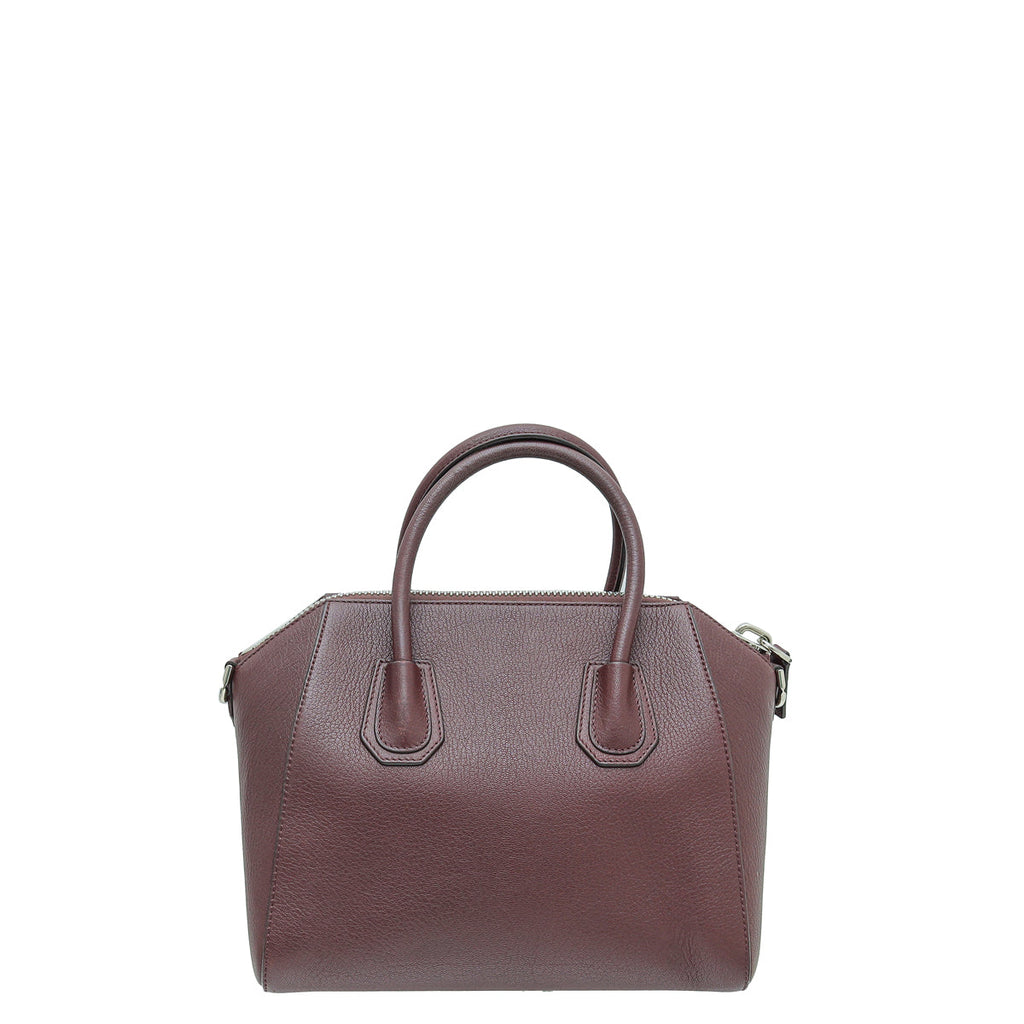 Givenchy Burgundy Antigona Small Tote Bag