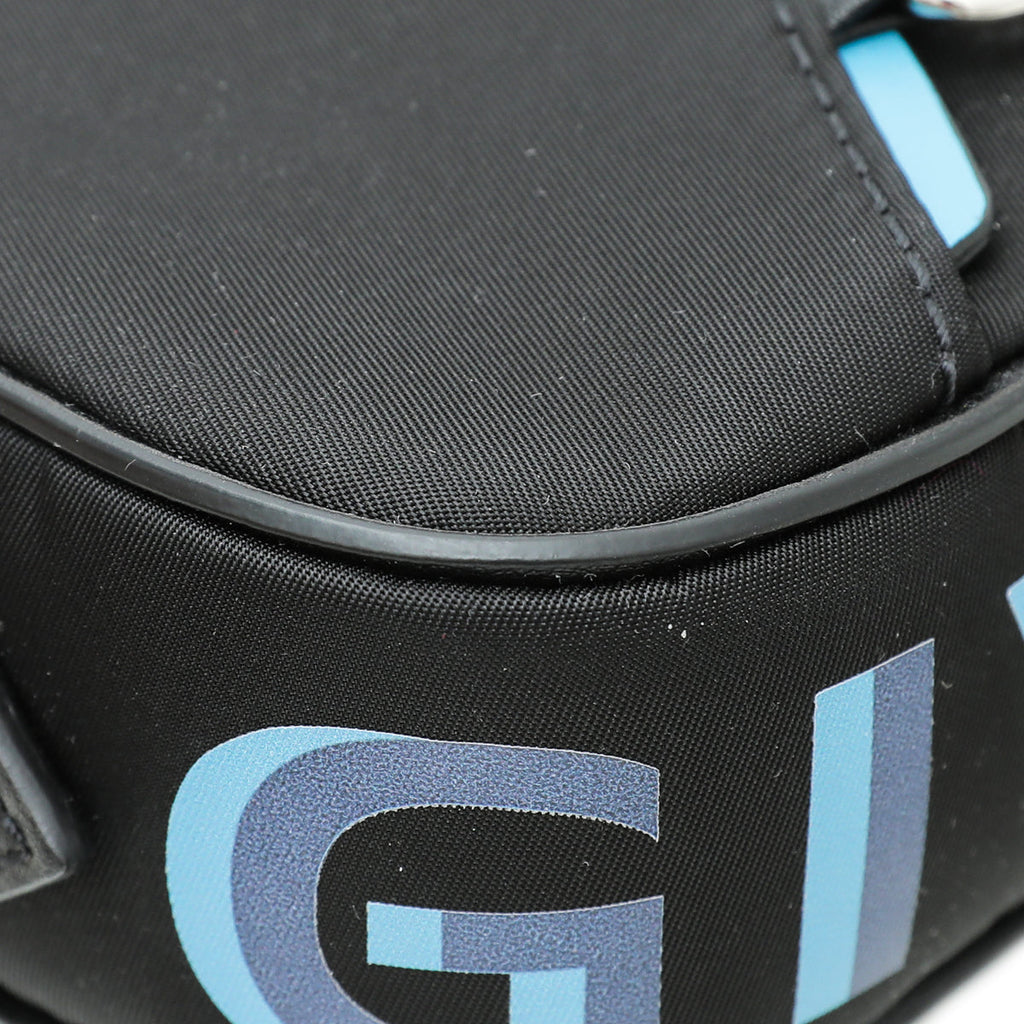 Givenchy Bicolor Nylon Drawstring Mens Bum Bag