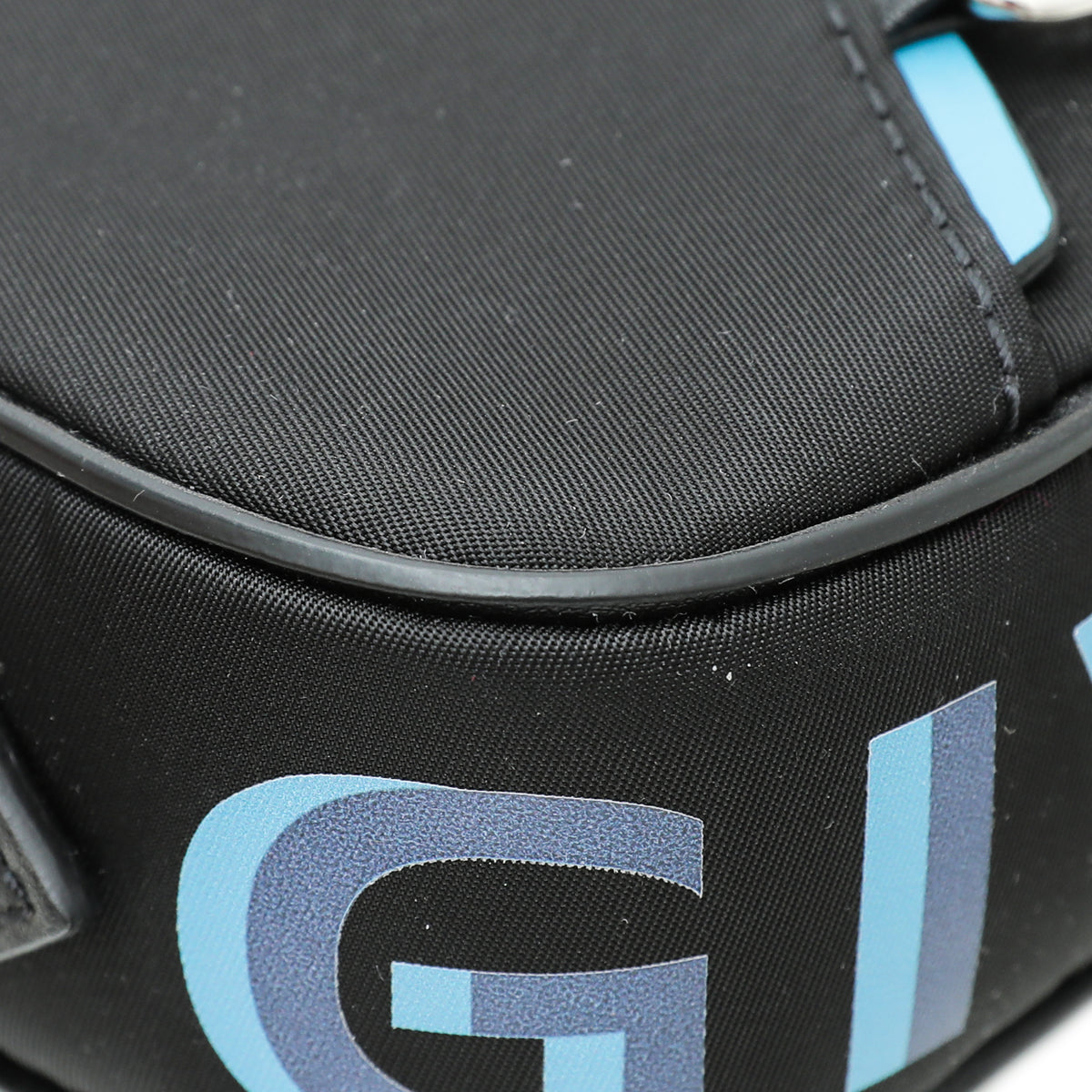 Givenchy Bicolor Nylon Drawstring Mens Bum Bag