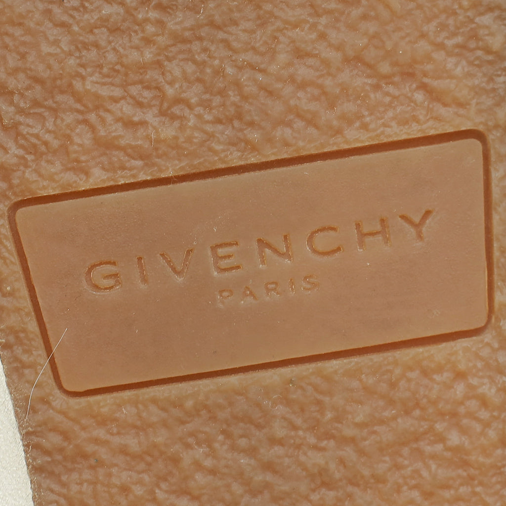 Givenchy White Lace Up Logo Print Sneakers 37
