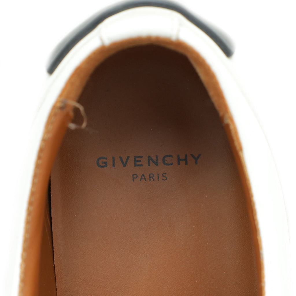 Givenchy White Lace Up Logo Print Sneakers 37