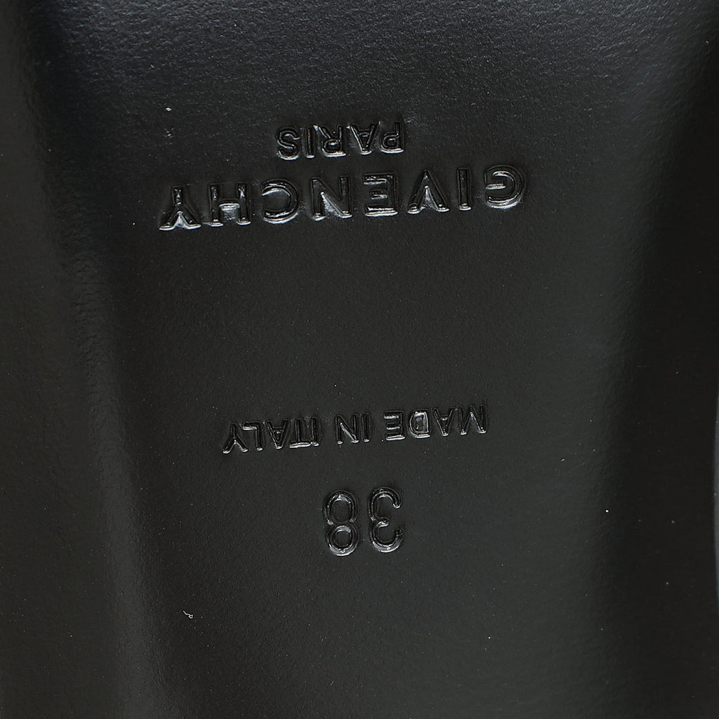 Givenchy Black 4G Flat Slide Sandal 38