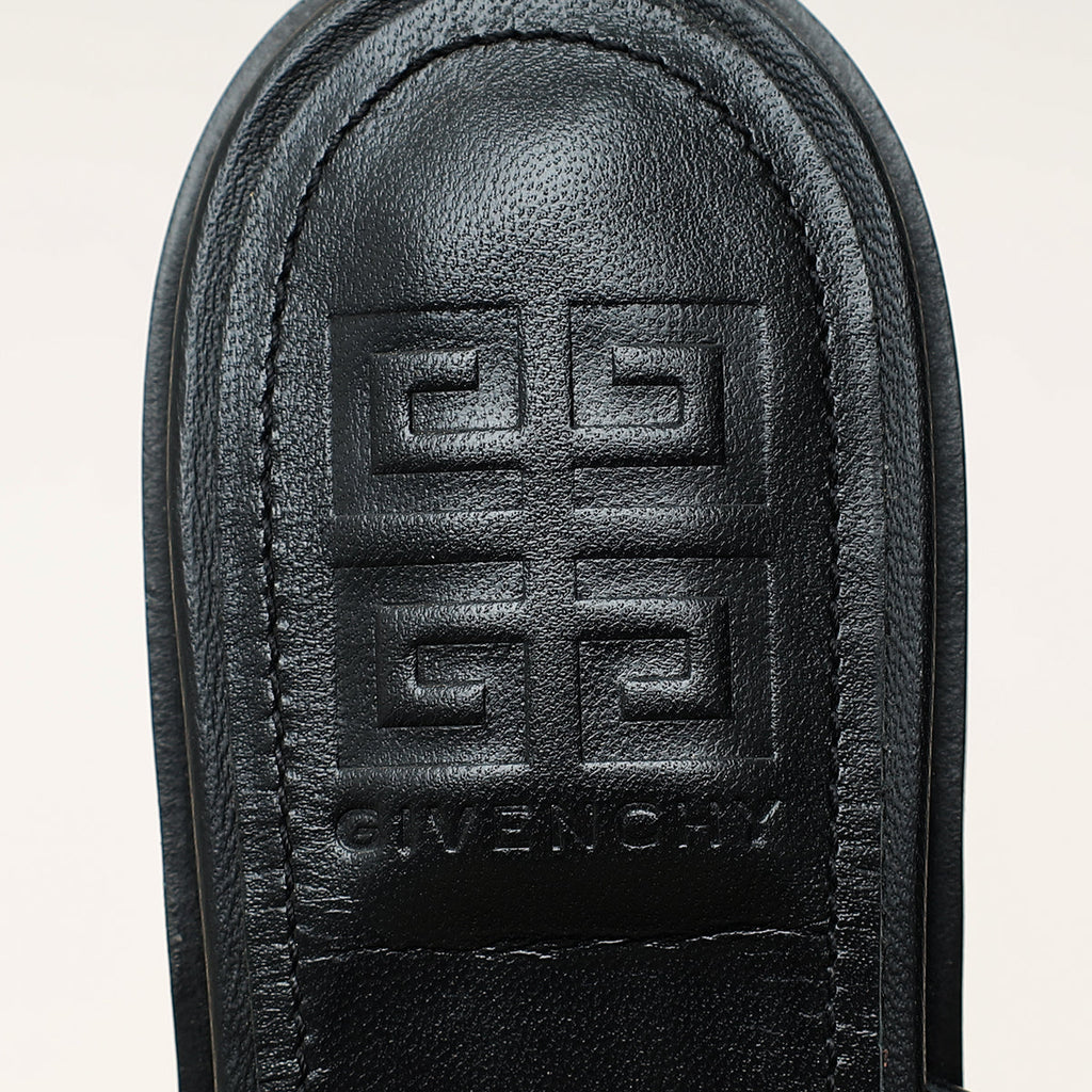 Givenchy Black 4G Flat Slide Sandal 38