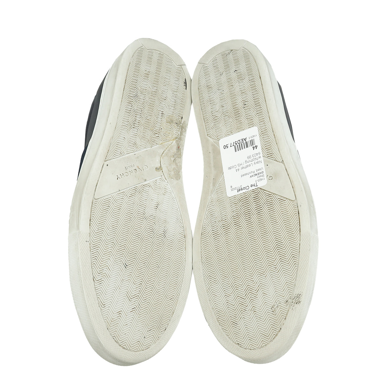 Givenchy Navy Logo Slip On Sneakers 44