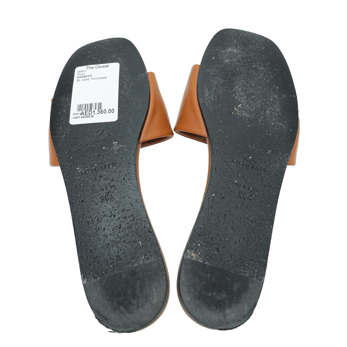 Givenchy Caramel 4G Slide Flat Sandal 38