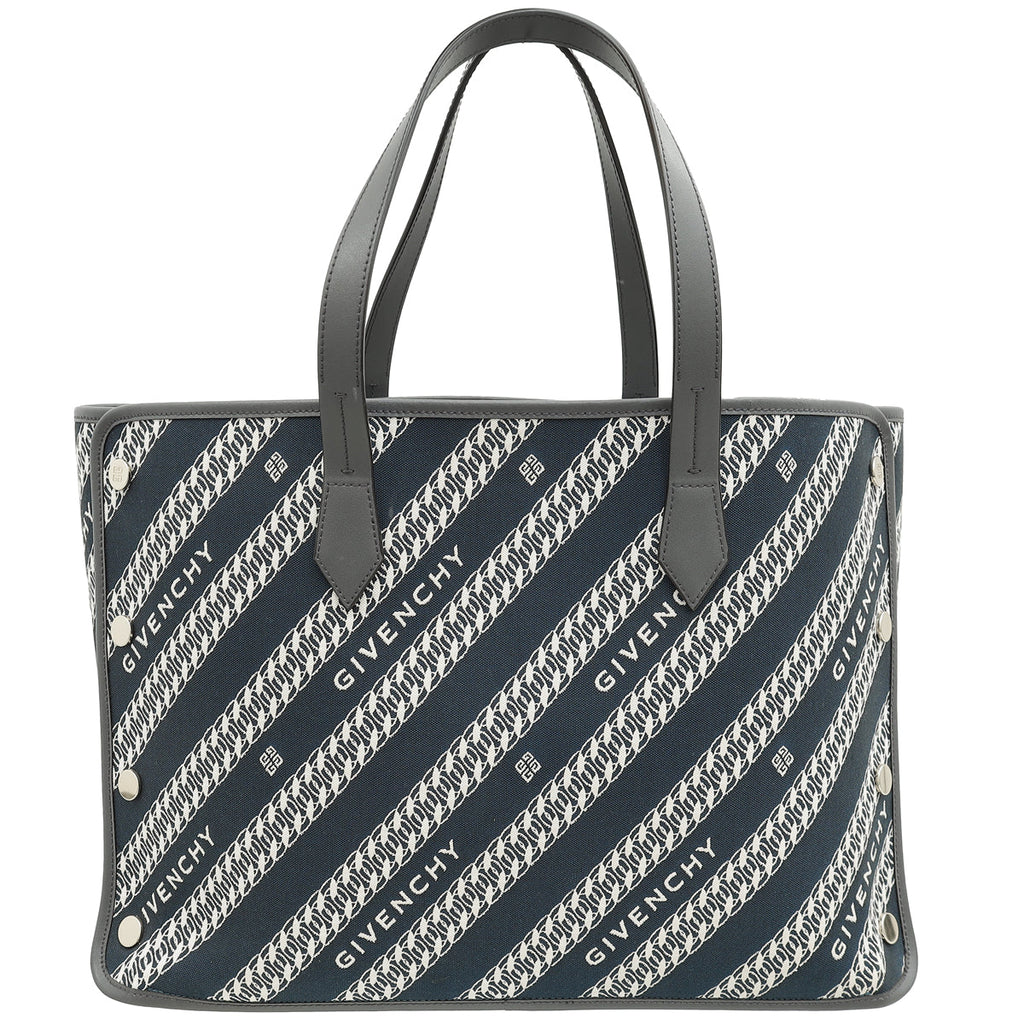 Givenchy Bicolor Jacquard Medium Bond Printed Tote Bag
