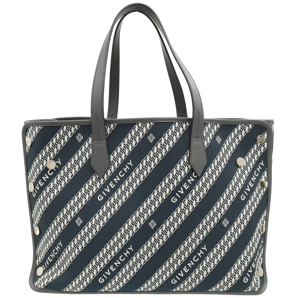 Givenchy Bicolor Jacquard Medium Bond Printed Tote Bag