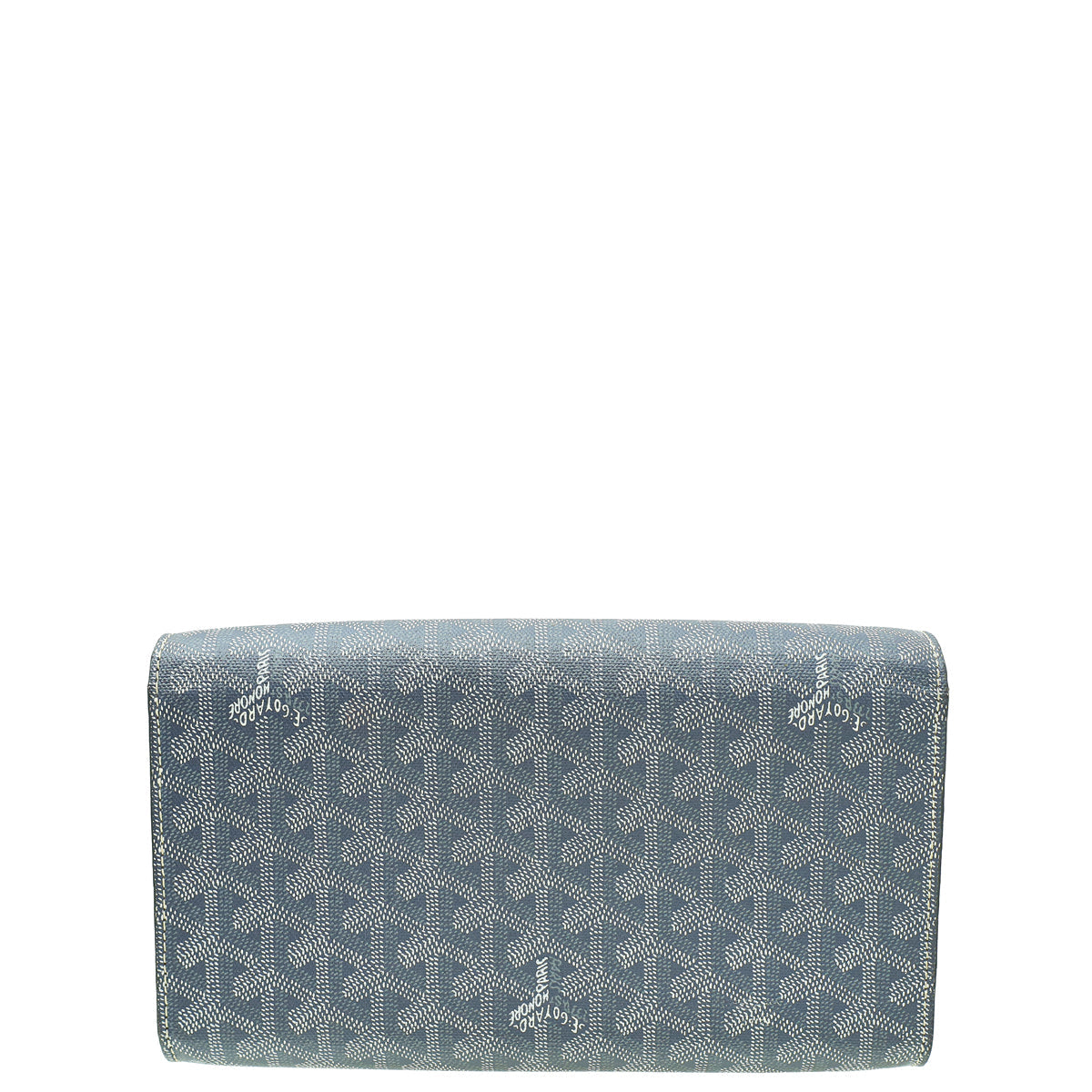 Goyard Grey Goyardine Monte Carlo Bois Clutch With Strap