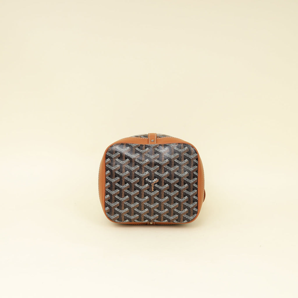 Goyard Bicolor Goyardine Petit Flot Bucket Bag