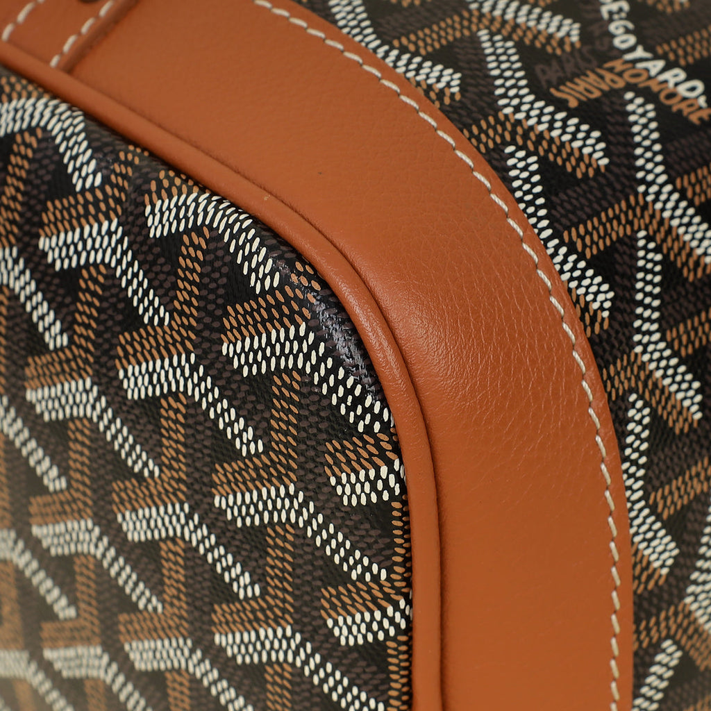 Goyard Bicolor Goyardine Petit Flot Bucket Bag