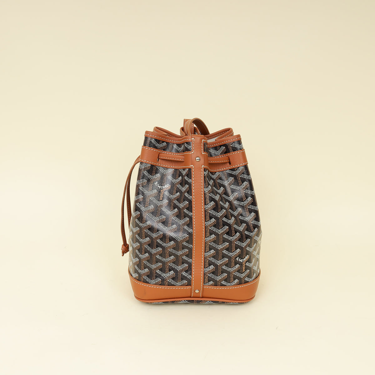 Goyard Bicolor Goyardine Petit Flot Bucket Bag