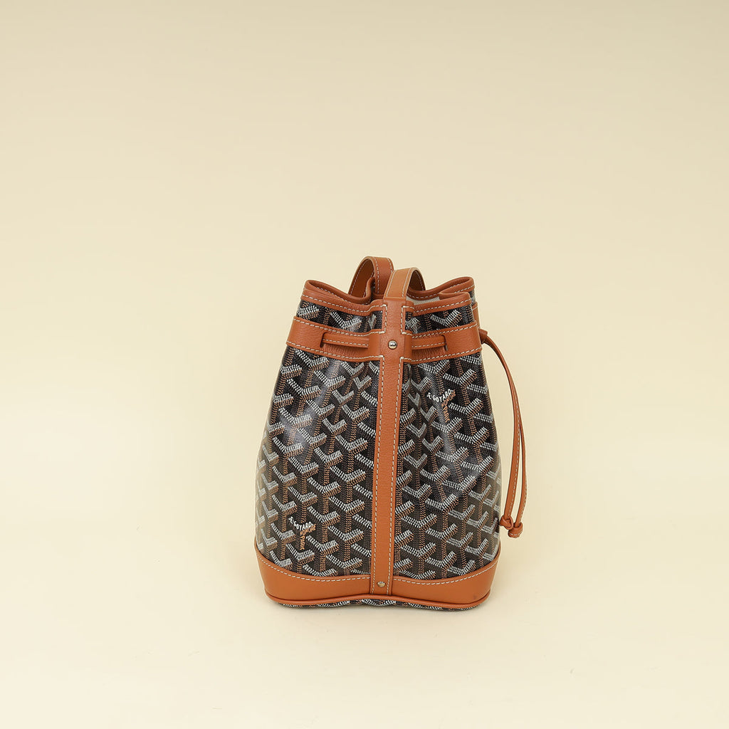 Goyard Bicolor Goyardine Petit Flot Bucket Bag