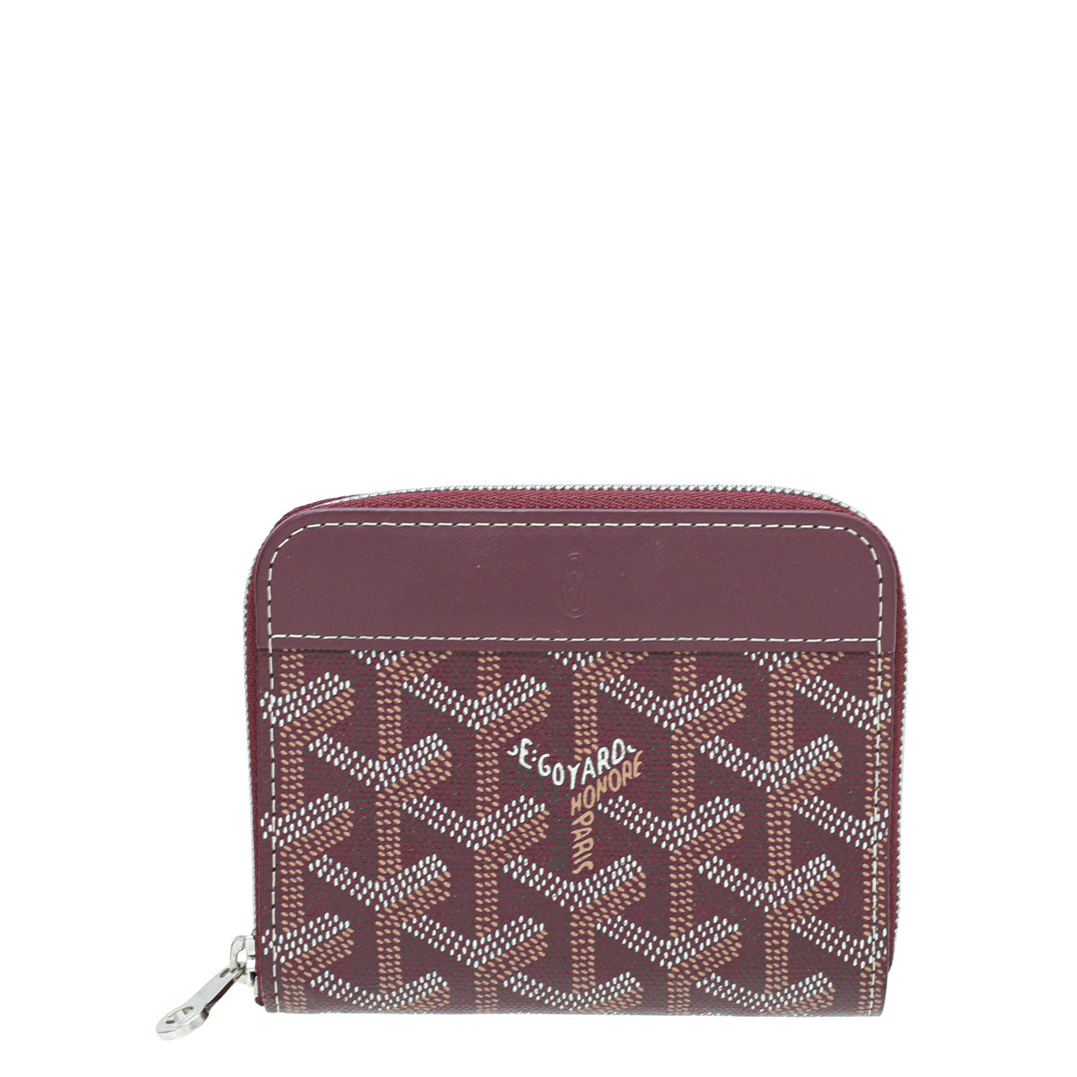 Goyard Burgundy Goyardine Matignon PM Wallet