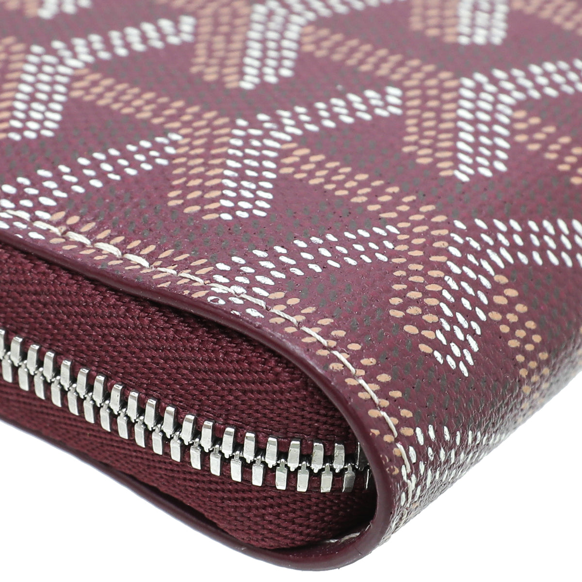 Goyard Burgundy Goyardine Matignon PM Wallet