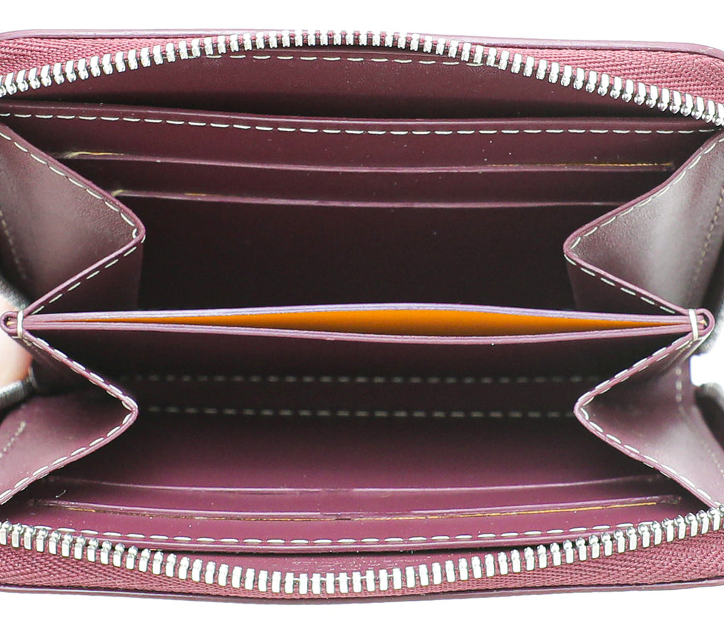 Goyard Burgundy Goyardine Matignon PM Wallet