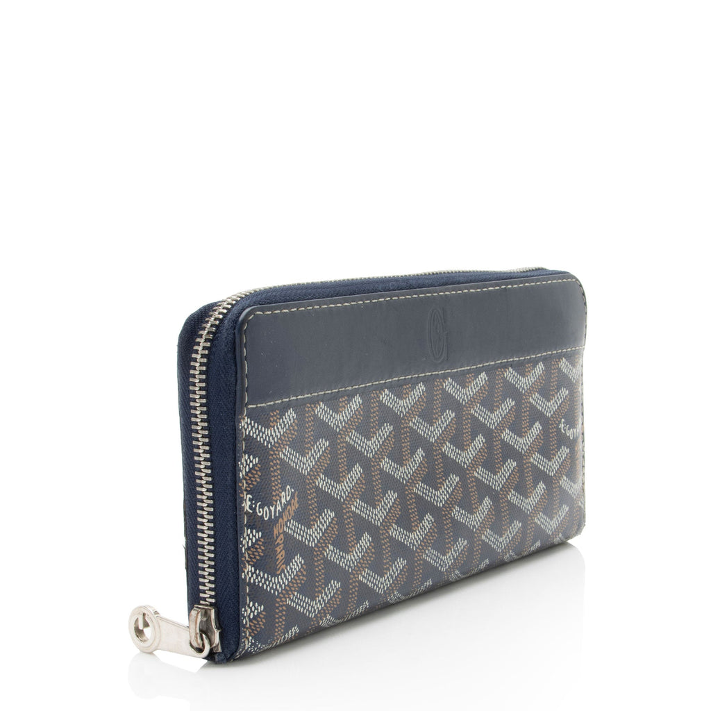 Goyard Goyardine Canvas Matignon GM Zip Wallet