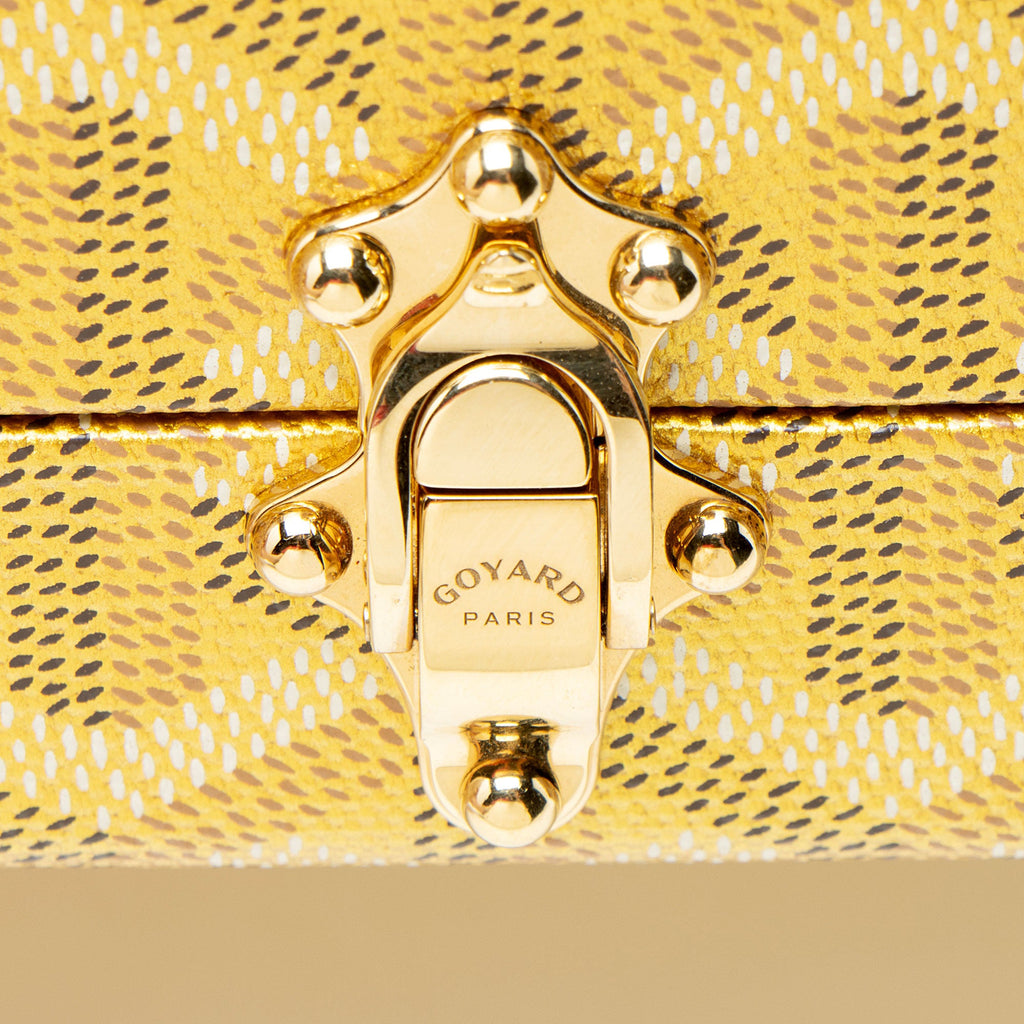 Goyard Goyardine Canvas Minaudiere Trunk Shoulder Bag