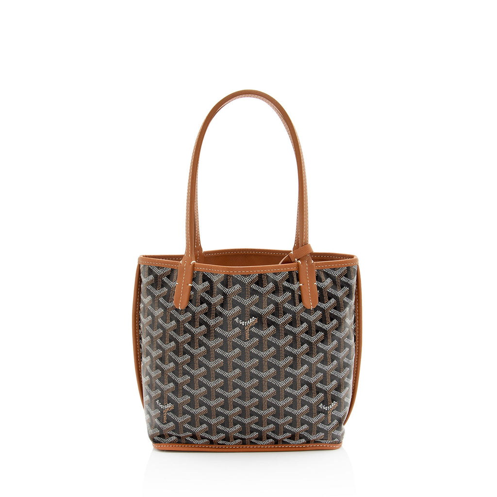 Goyard Goyardine Canvas Reversible Anjou Mini Tote