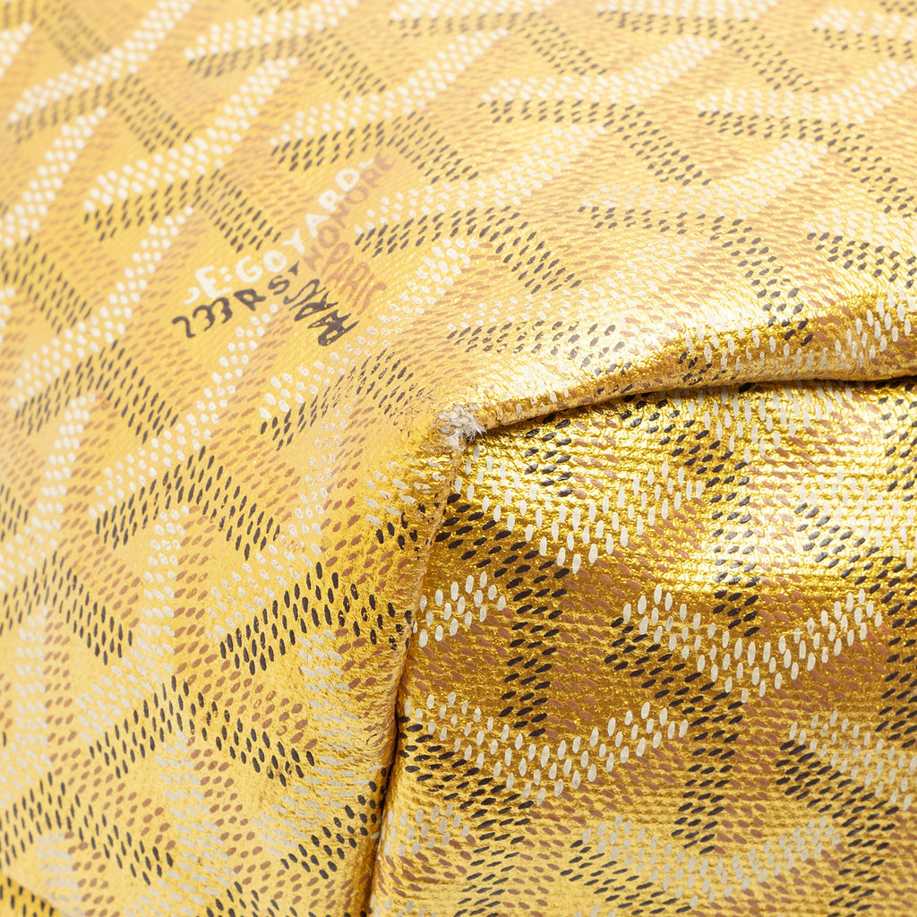 Goyard Limited Edition Precious Metals Goyardine Canvas St. Louis PM Tote
