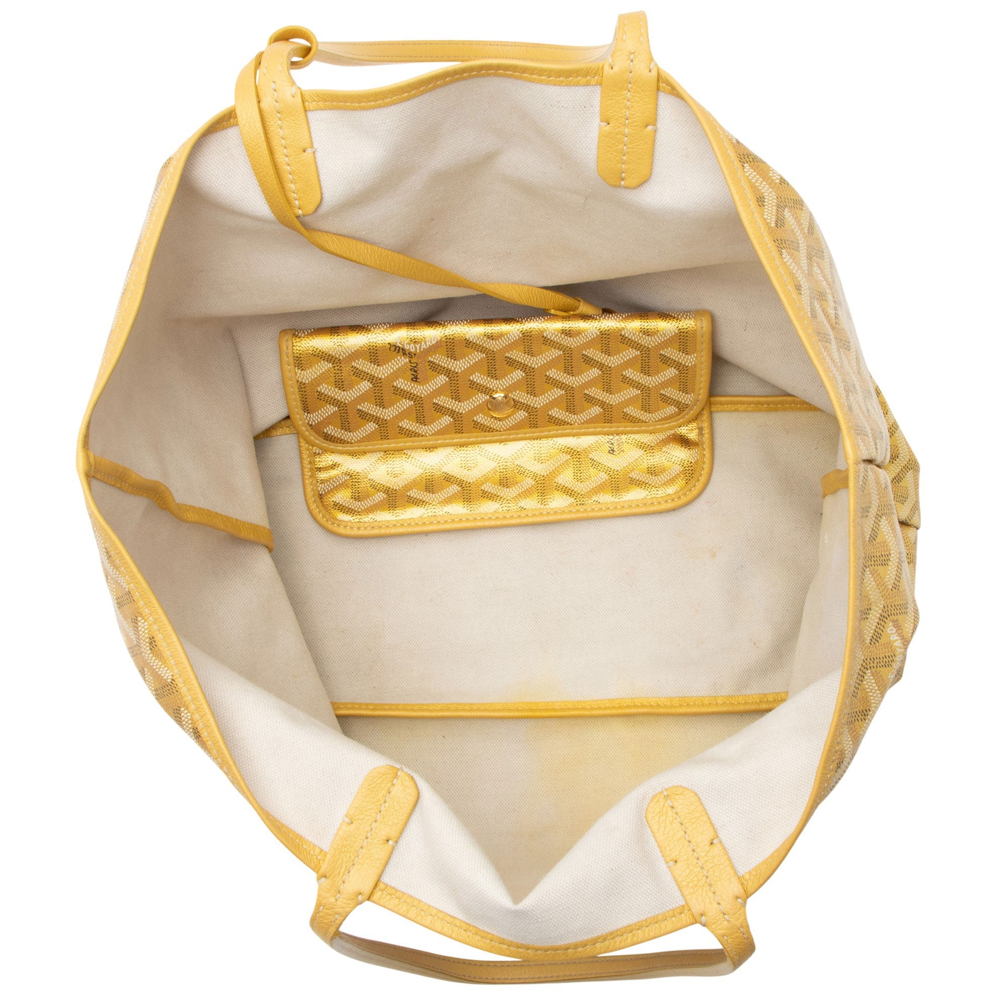 Goyard Limited Edition Precious Metals Goyardine Canvas St. Louis PM Tote