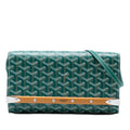Goyard Goyardine Monte Carlo Bois Clutch with Strap