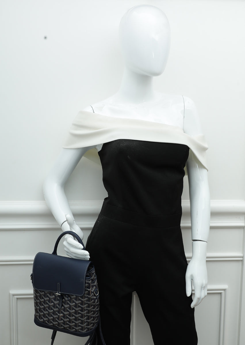 Goyard Blue Goyardine Sac Alpin Mini Backpack Bag