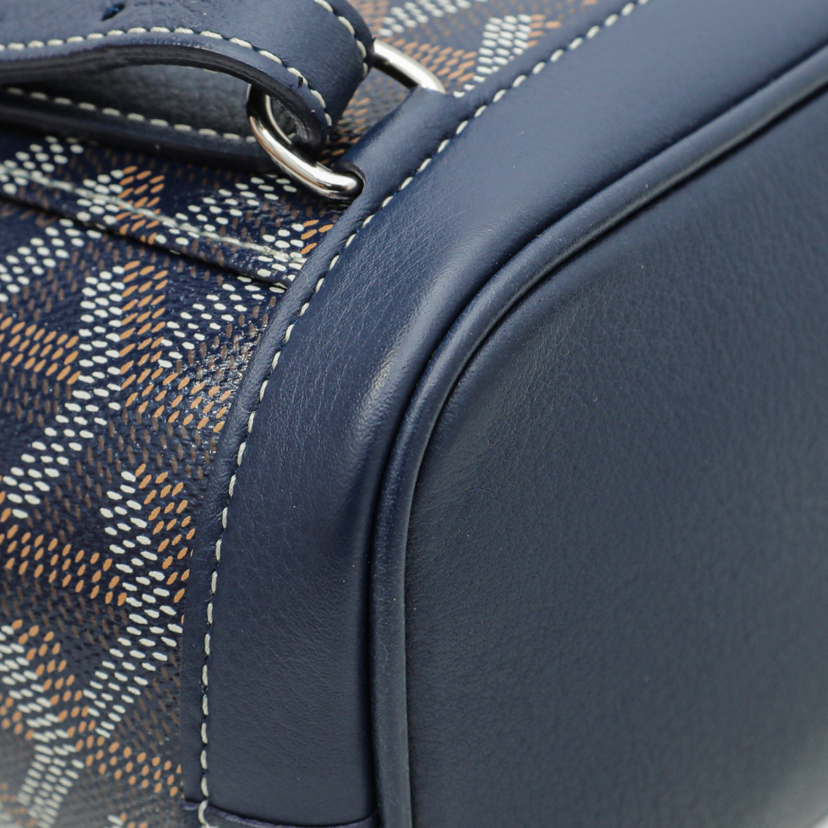 Goyard Blue Goyardine Sac Alpin Mini Backpack Bag