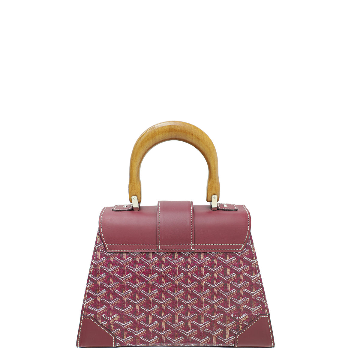 Goyard Burgundy Goyardine Saigon PM Bag