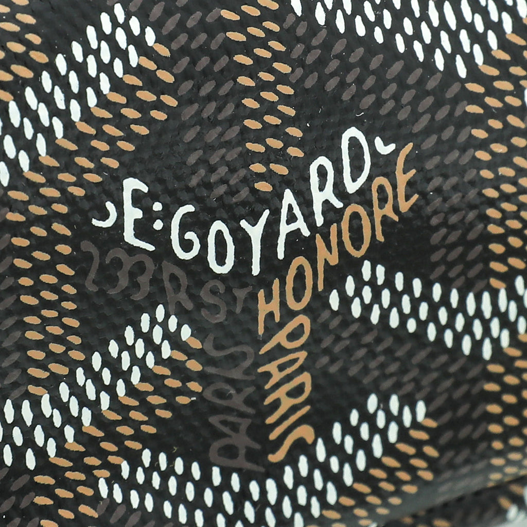 Goyard Black Goyardine Saint Louis PM Bag