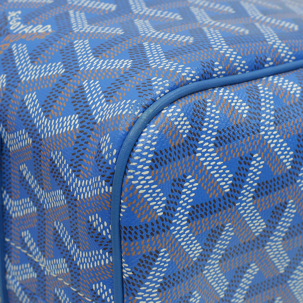 Goyard Blue Goyardine Rouette Souple Tote Bag
