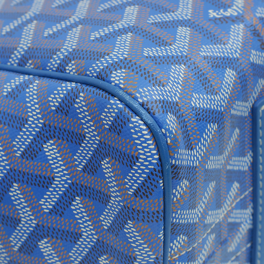 Goyard Blue Goyardine Rouette Souple Tote Bag
