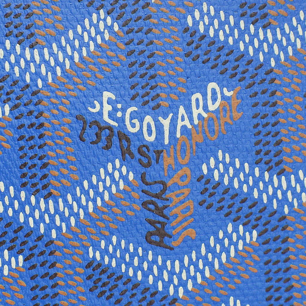 Goyard Blue Goyardine Rouette Souple Tote Bag