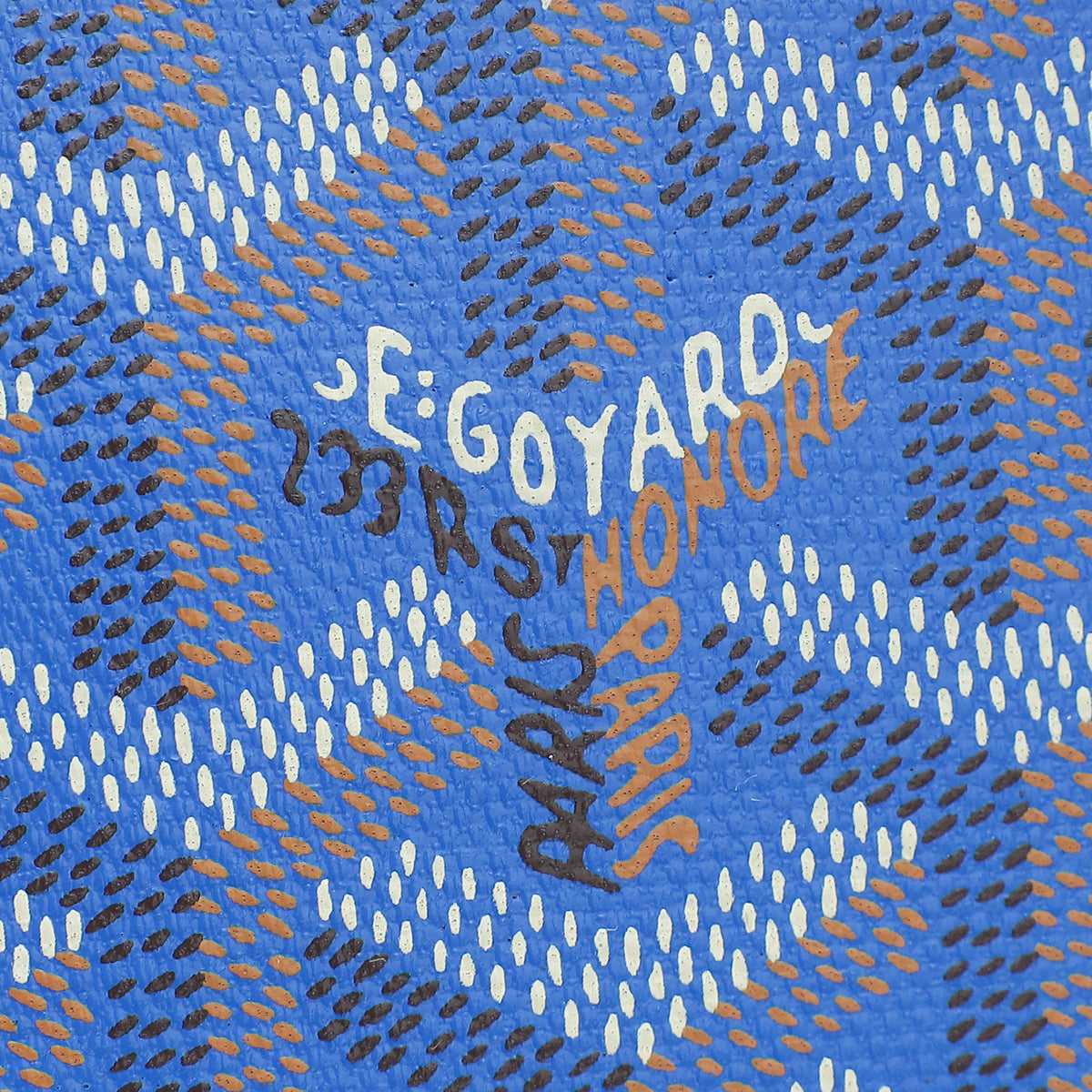 Goyard Blue Goyardine Rouette Souple Tote Bag