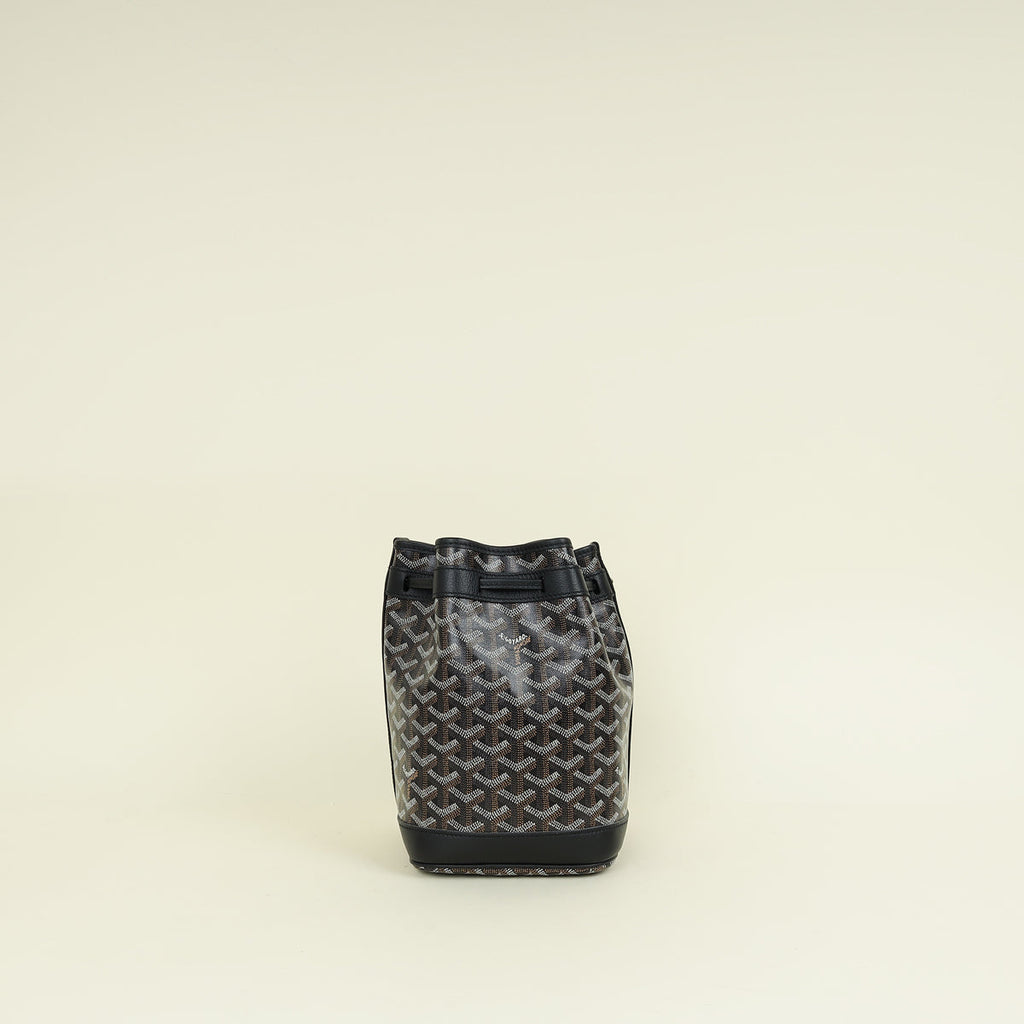 Goyard Black Goyardine Petit Flot PM Bucket Bag