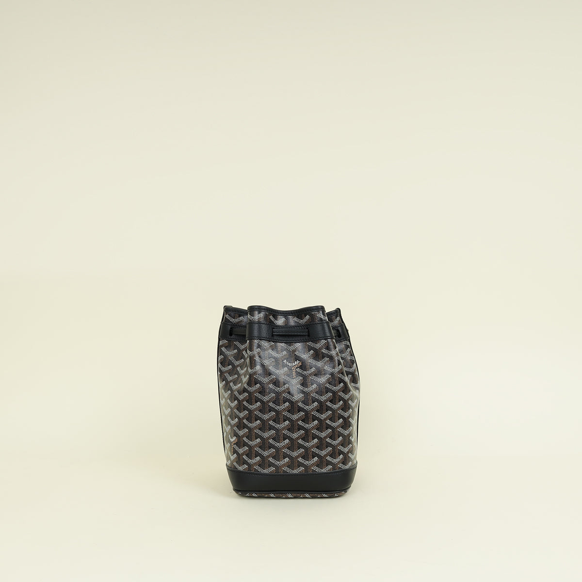 Goyard Black Goyardine Petit Flot PM Bucket Bag