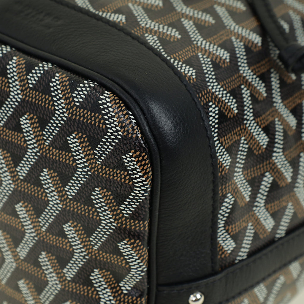 Goyard Black Goyardine Petit Flot PM Bucket Bag