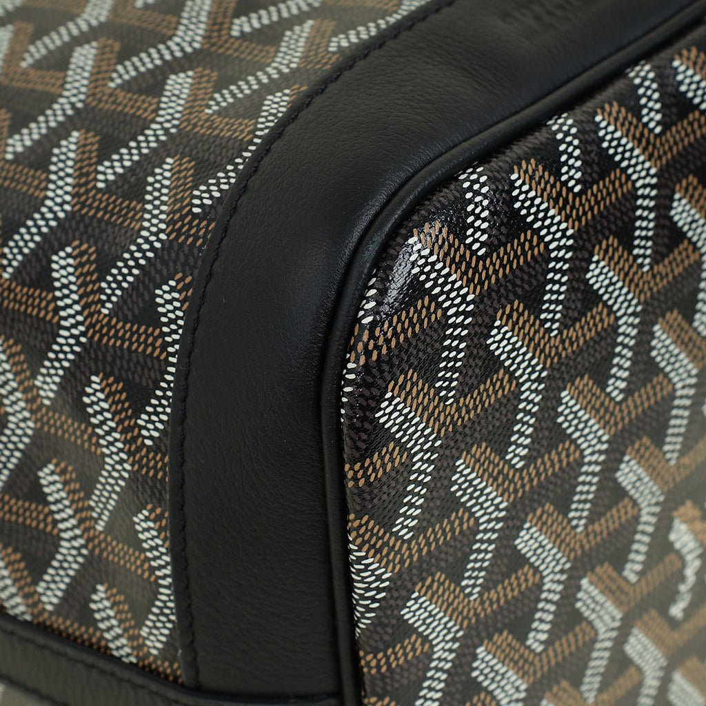 Goyard Black Goyardine Petit Flot PM Bucket Bag