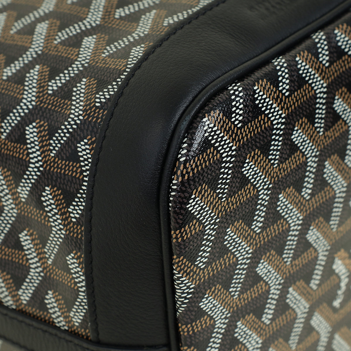Goyard Black Goyardine Petit Flot PM Bucket Bag