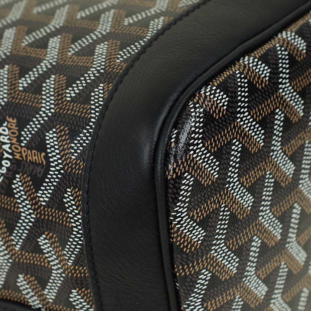 Goyard Black Goyardine Petit Flot PM Bucket Bag