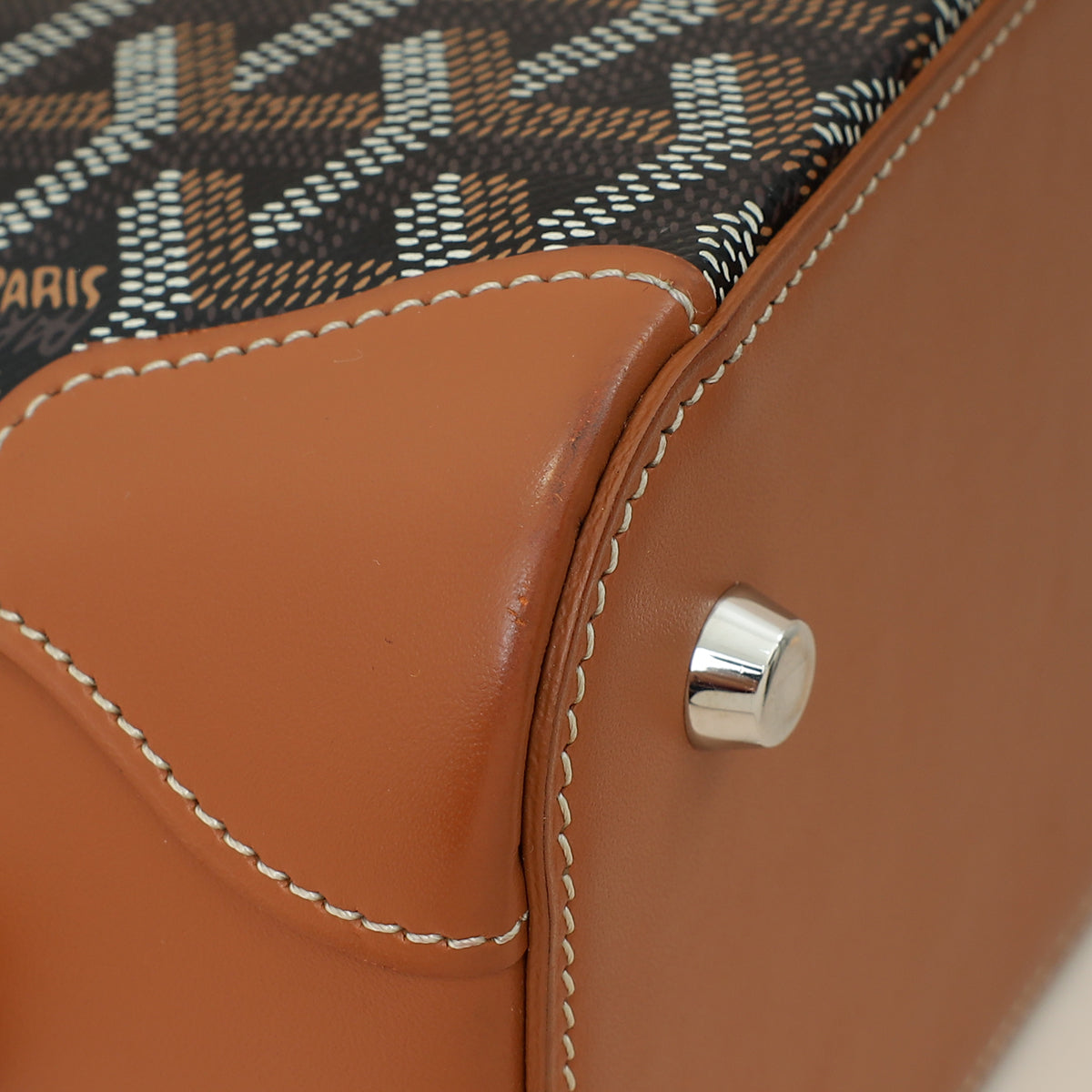 Goyard Bicolor Goyardine Vendome Mini Bag