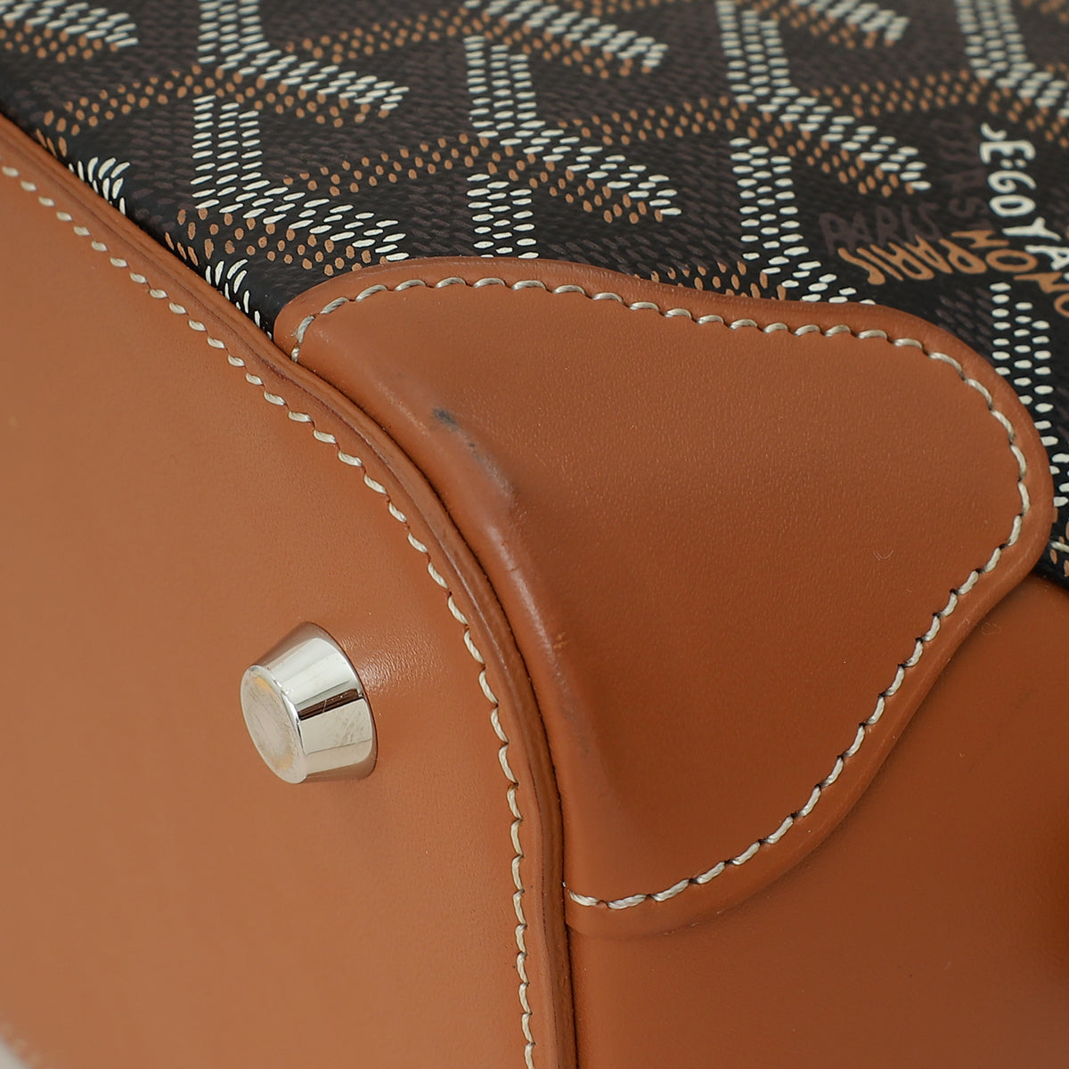 Goyard Bicolor Goyardine Vendome Mini Bag