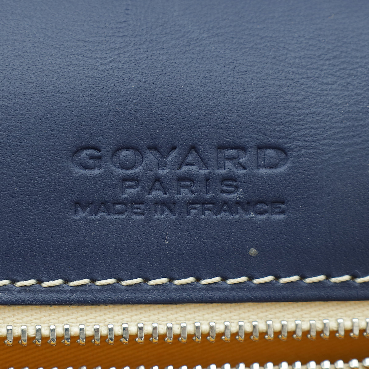 Goyard Navy Blue Goyardine Belvedere MM Messenger Bag