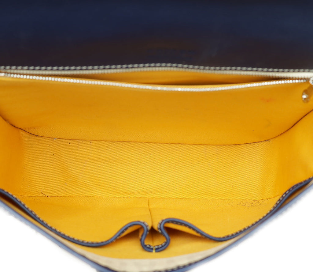 Goyard Navy Blue Goyardine Belvedere MM Messenger Bag