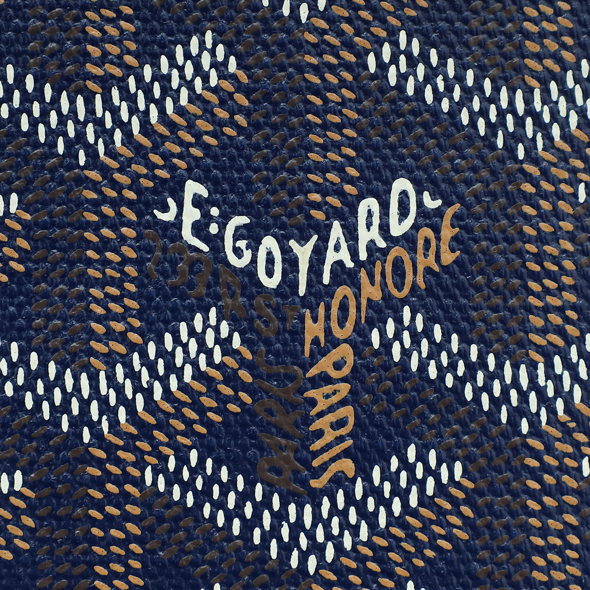 Goyard Navy Blue Goyardine Belvedere MM Messenger Bag