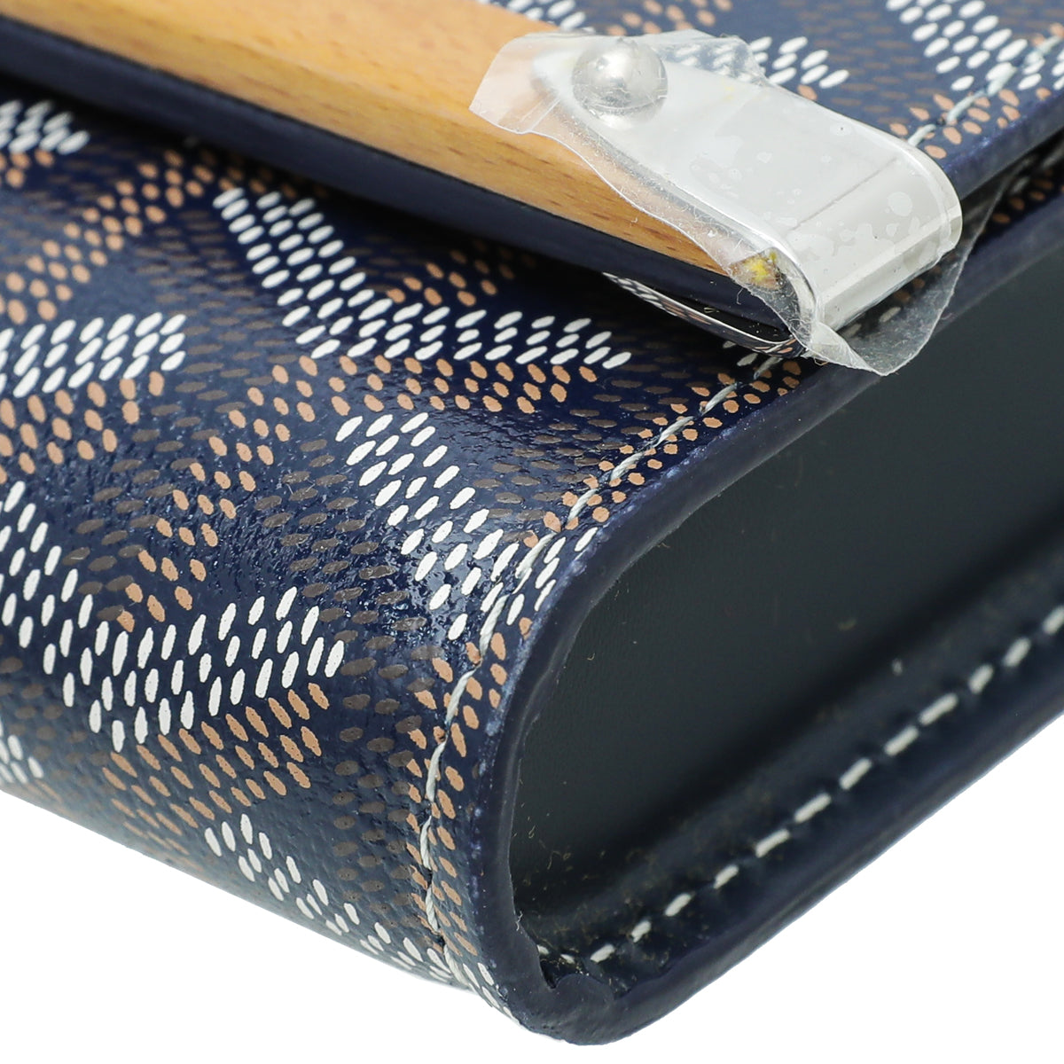 Goyard Blue Monte-Carlo Mini Case w/Strap