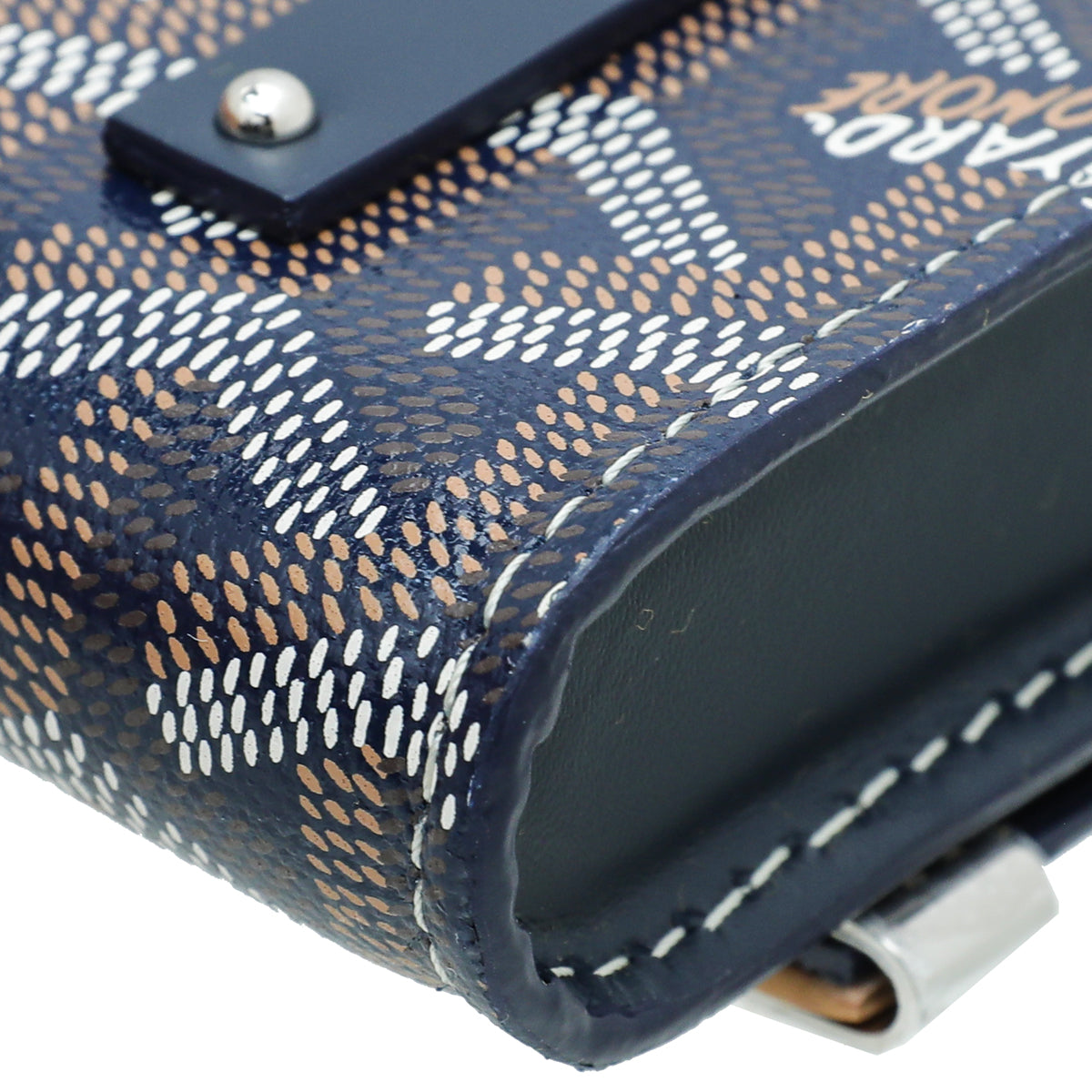 Goyard Blue Monte-Carlo Mini Case w/Strap